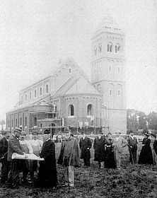 1899 - Kath. Kirche 'St.Mari&auml; Himmelfahrt'im Bau