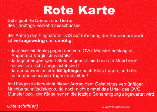 Rote Karte bundesweit
