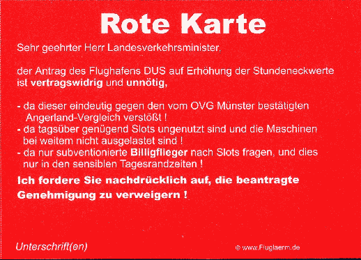 Rote Karte bundesweit